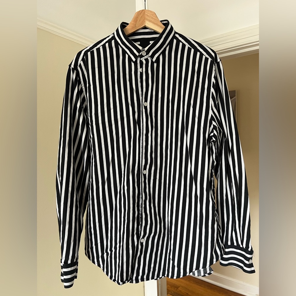 striped h&m shirt